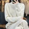 Women's Cashmere Sweater Qinghe Cashmere 30% Cashmere 70% Wool Women's Autumn and Winter Cashmere Pullover Soft and Warm