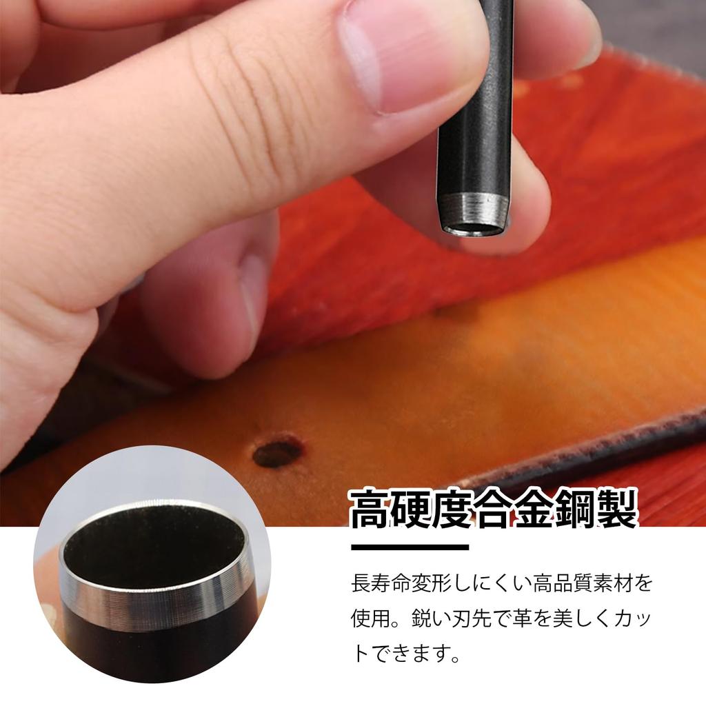 YFFSFDC Hole Eyelet Leather Hole Belt Leather Hole Punching Tool Punch, Punch, Craft, Punch, Round, Punch, Goods, Handicrafts, DIY, (15)