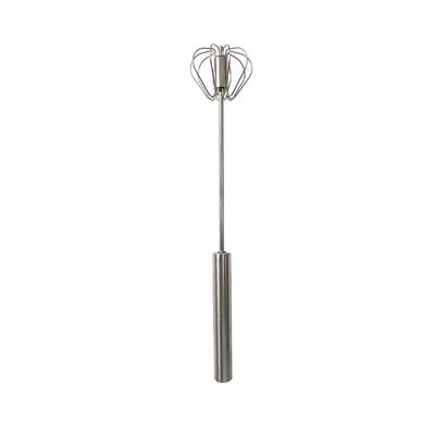 1pcs Semi-automatic Whisk Stainless Steel Milk Frother Flour Mixer Manual Press Creamer Home Kitchenware