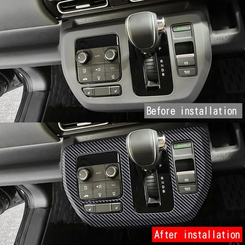 RHD For Honda FREED AIR/CROSSTAR 2024 2025 carbonfiber center conlose Gearbox Shift Panel Gear knob Frame Interior Accessories