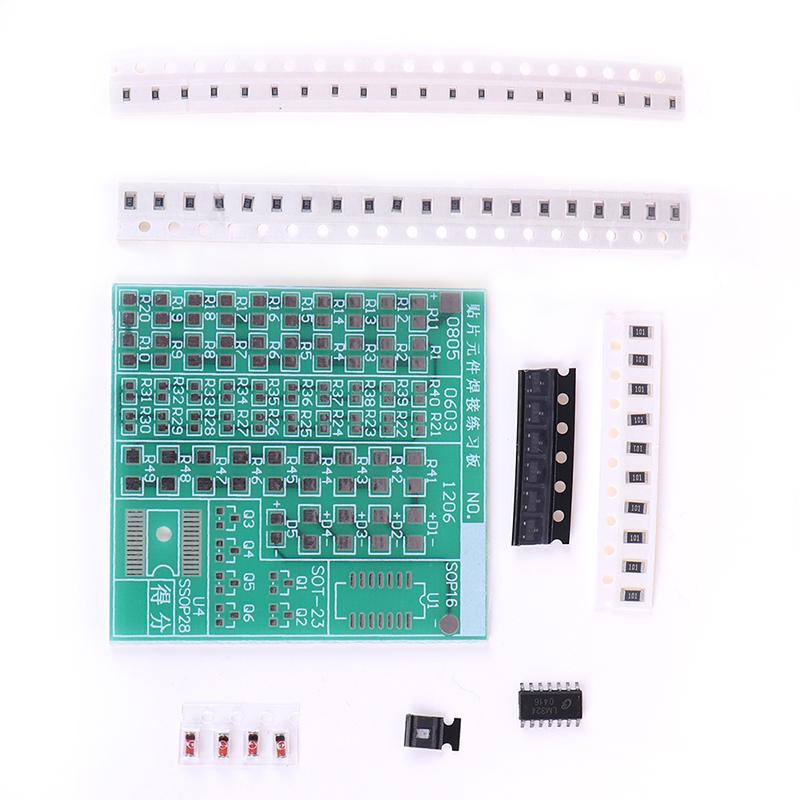 2PCS 5V DIY Kit SMT SMD Component Welding Practice Board for Soldering Practice