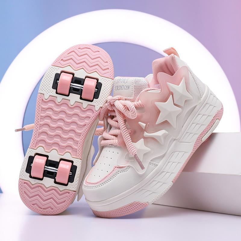 Schüler-Ausreißer-Schuhe Vierrad-Kinder-Rollschuhe Herren- und Damen-Abnehmbare Rollschuhe