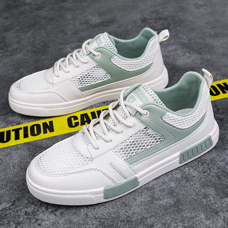 Large Size 47 Men Shoes Summer Mesh Vulcanized Breathable Walking Sport Shoes For Men Flat Sneakers Fashion Skateboarding Shoes