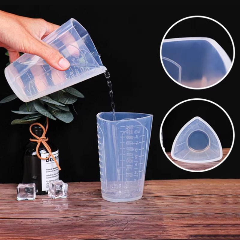50Ml-1000Ml Silicone Triangle Graduated Measuring Cup Liquid Container Epoxy Resin Making Tools Accessories Silicone Molds