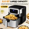 1800W Intelligent Deep Fryer for Home Oil Free Air Fryer Toaster Oven Big Capacity French Fries Machine 7.5L LCD Digital Air Fryer