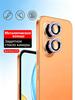 Honor 400 600 Lite / 400 Lite/ 600 Pro / Honor X8D X7e Silvery & Purple Diamond Camera Protector Rhinestone Tempered Glass Lens Protection Film