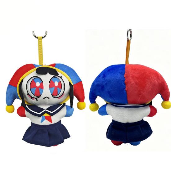 Clown Plüsch Schlüsselanhänger für Rucksack Niedliches Stofftier Schlüsselanhänger Weicher Mini Anhänger Handtaschen Anhänger Lustiges Geschenk für Kinder Frauen