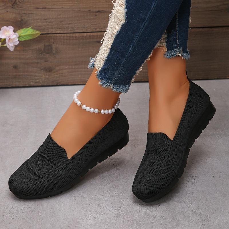 Fashion Summer New Women's Casual Flat Shoes Zapatillas Mujer Breathable Sports Shoes Women's Loafers Lightweight Knit Mesh Socks Shoes
