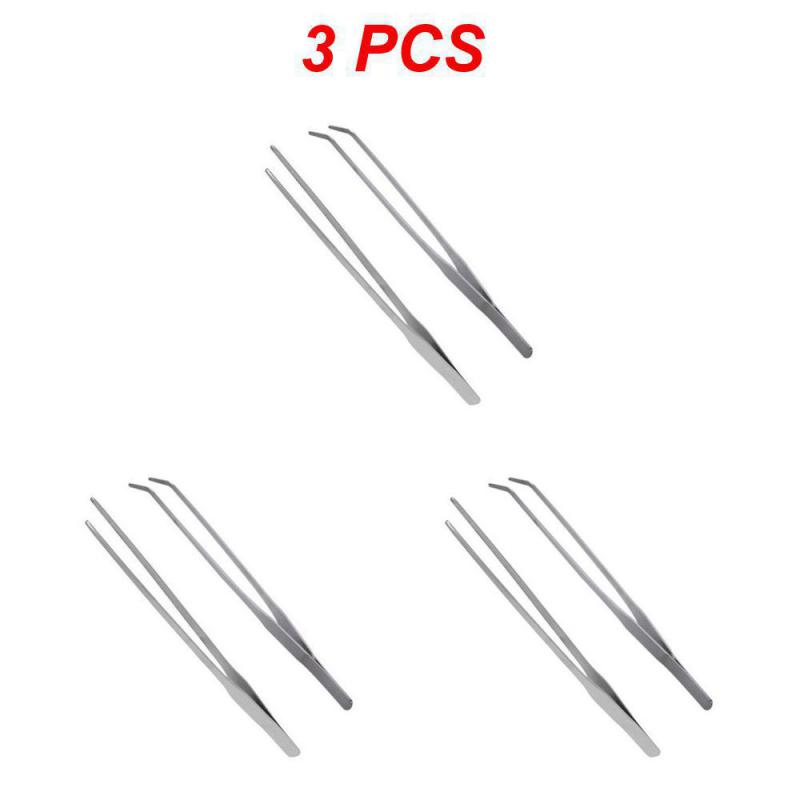 1~10PCS 27CM Fish Tank Coral Feeder Water Grass Clip Stainless Steel Long Tongs Tweezers Aquarium Live Tank Feeding Tong For