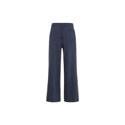 Originals Trefoil Einfarbig Kordelzug Hoher Bund Weiter Bein Jogginghose Damen Unterteile Blau HU0030