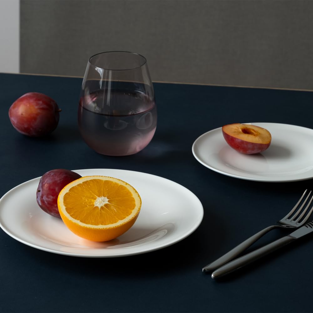 NARUMI Waltz Plate, 16cm, White, Simple and Stylish, Rimmed, Microwave and Dishwasher Safe, 52215-6034