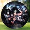 Vintage Metalowy Znak Blaszany Zespołu Kiss 8 Calowy Okrągły Dekor Ścienny do Domu Baru Kawiarni