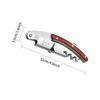 Stainless Steel Corkscrew Wine Key Beer Bottle Opener Foil Cutter Wood Handle Openers Waiters Wine Knife Corkscrews Sommelier