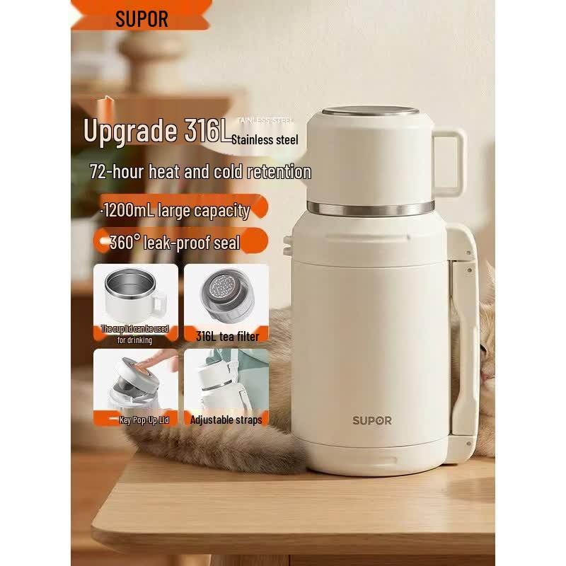 SUPOR 316L Stainless Steel Insulated Water Bottle