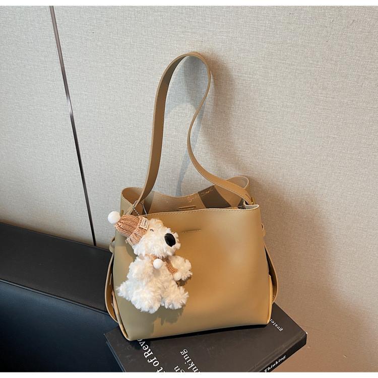 IELGY Ladies Bucket Bag Summer Simple All-Match Shoulder Messenger Bag