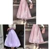 Sparkle Satin Midi Skirt With High Waist For Women Spring Summer Fashion