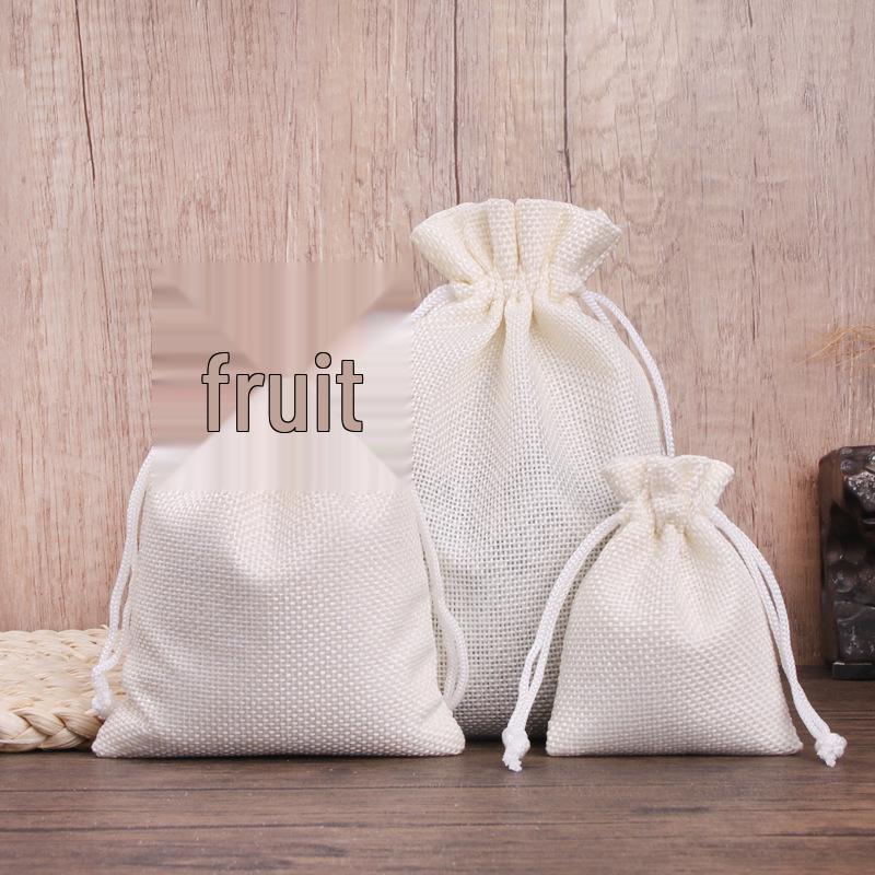 Ready Stock Linen Drawstring Bag for Jewelry and Gift Packaging