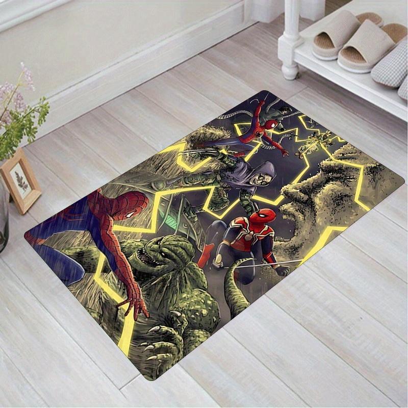 

1pc Spider-Man Pattern Area Rug Soft Flannel Floor Mat for Living Room,Office,Bedroom and Carpet,Sofa Coffee Table Floor Mat 60cm by 90cm