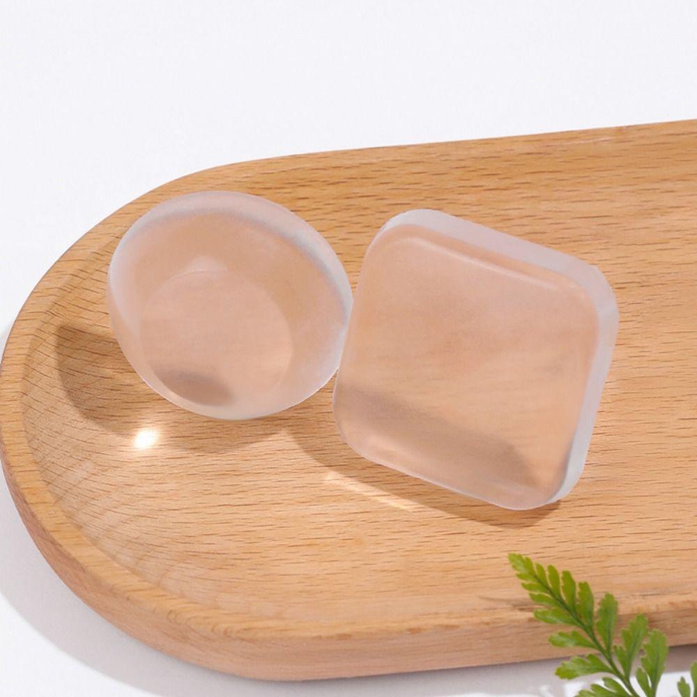 1/6PCS Durable Silicone Door Stopper Furniture Self Adhesive Wall Protector Mute Anti-Shock Door Handle Bumper Home
