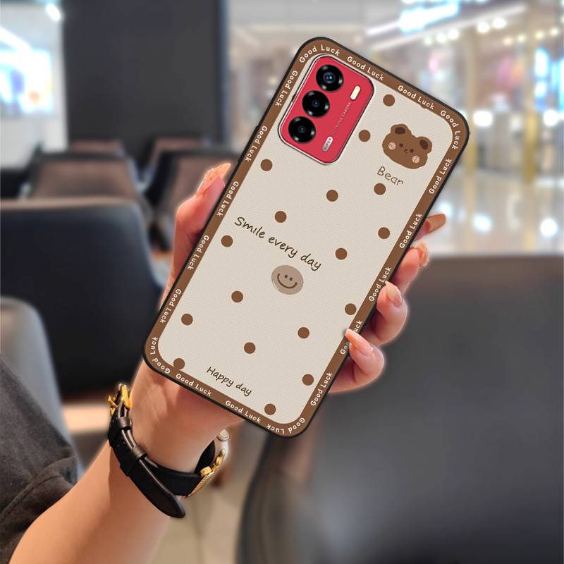 Graffiti Phone Pouch Phone Case For ZTE Blade V40 Vita/A72 Soft case Full wrap Back Cover Cute Animals Anti-knock TPU