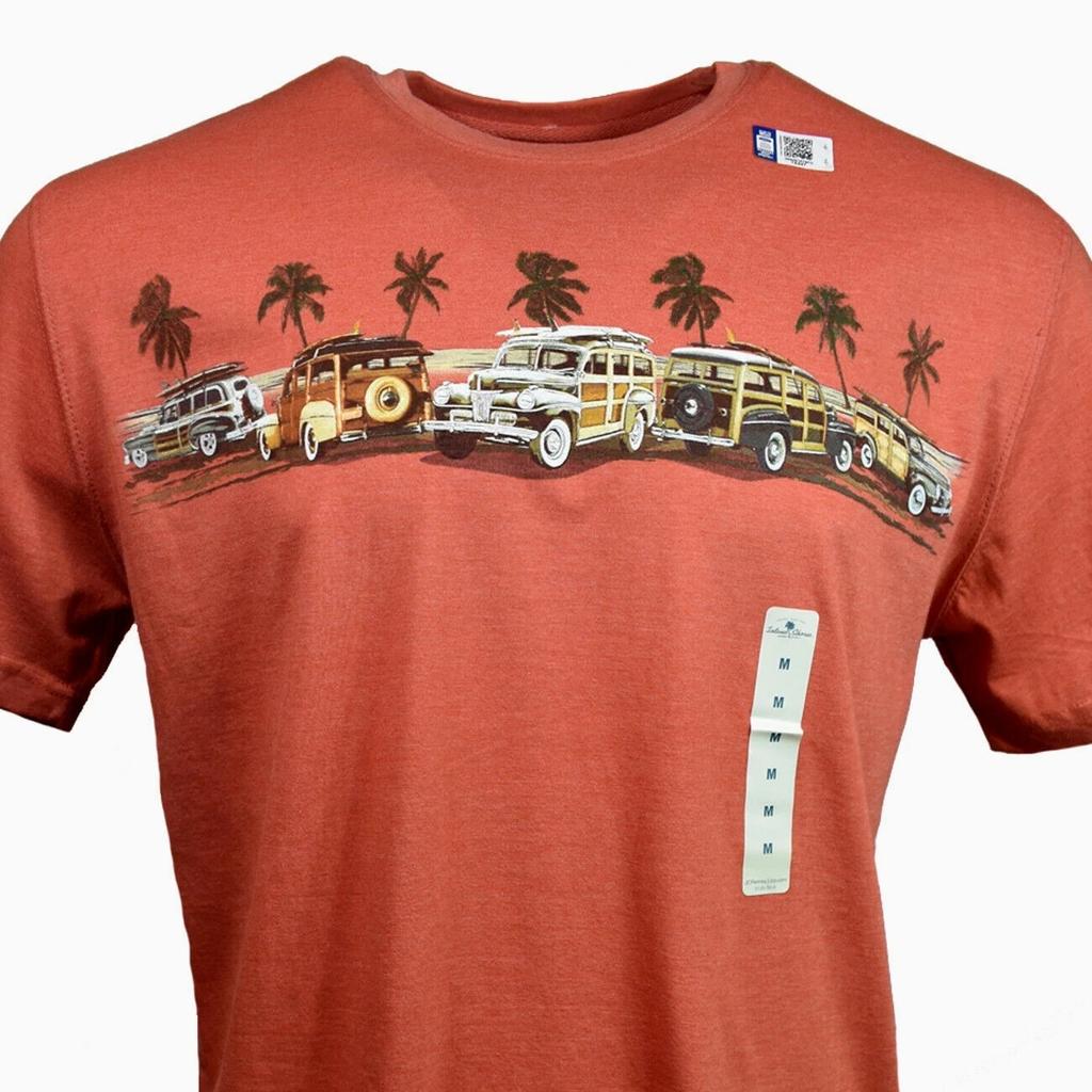 Men's T-shirt -Woody Wagons-Ford Classic Cars-Island Shores - NWT