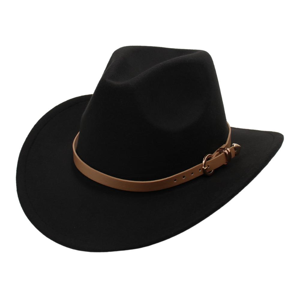 European, American And British Style Classic Love Belt Top Hat Autumn And Winter Woolen Hat Panama Jazz Hat Felt Hat