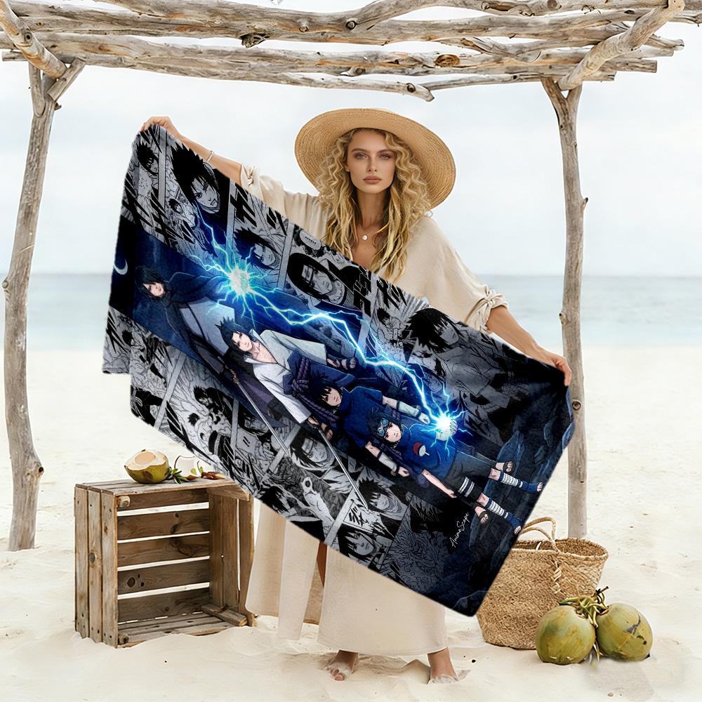 Naruto Beach Towel Super Soft & Absorbent Comfortable Lightweight Suitable for Swimming, Gym, Camping, Yoga Vacation