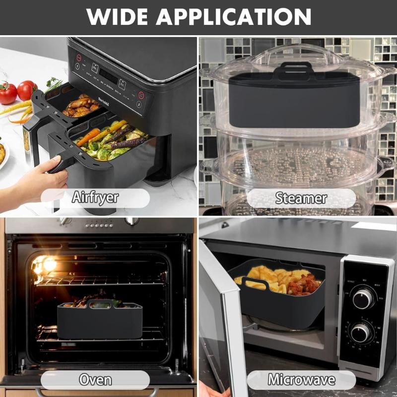 Silicone Baking Liners Air Fryers Tray Silicone Air Fryers Basket Silicone Glove Air Fryers Accessories Silicone Material
