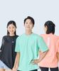 Seuwimeobaus Basic Short Sleeve Loose Fit Oversized Top Rash Guard Big Size