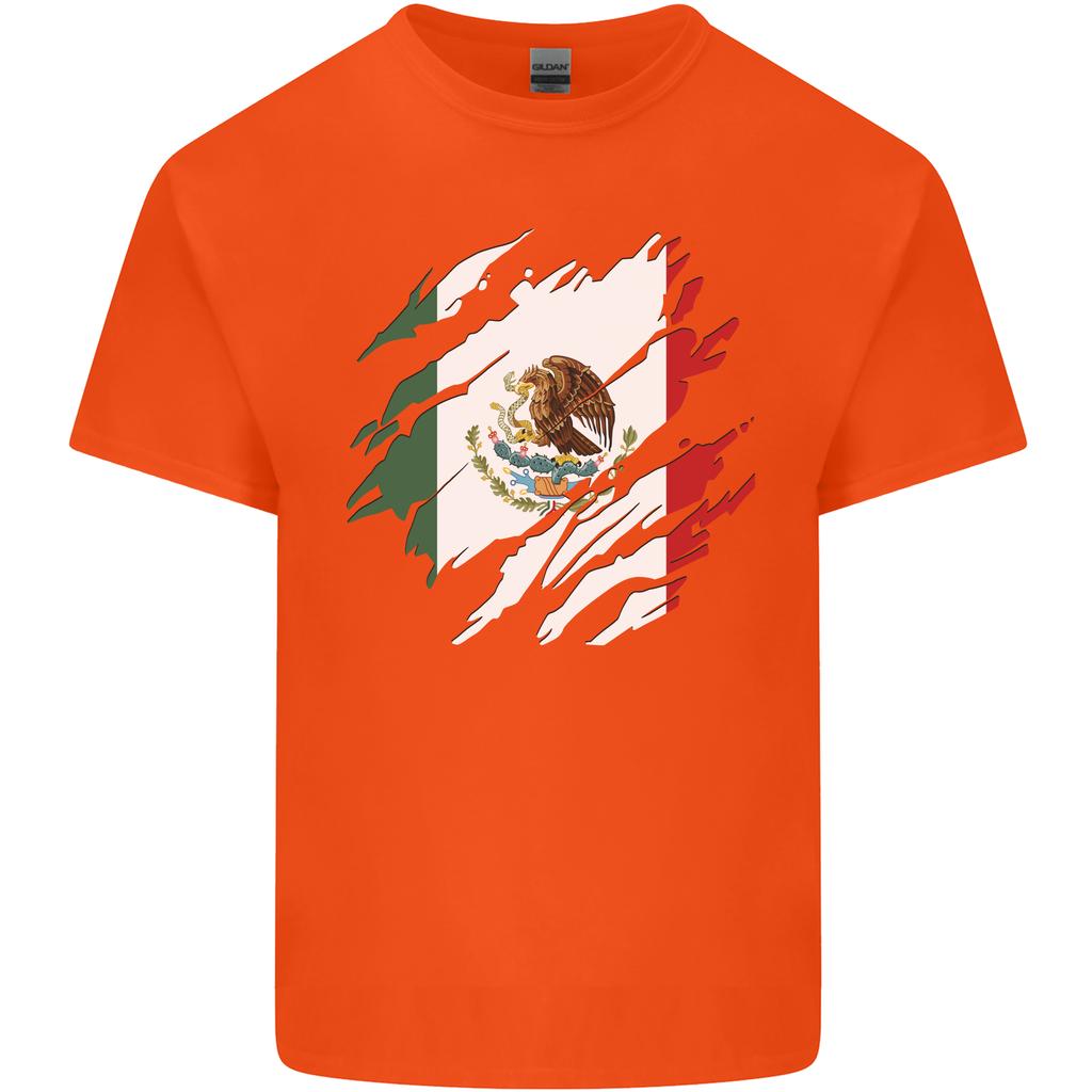 Torn Mexico Flag Mexican Day Football Unisexs Light Cotton Tshirt