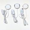 RGB Color Adjustable USB Circular Lamp DIY Bright Light Aluminum Alloy Lamp 5V 3W Ultra-thin LED Light Show Case Lighting