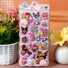 Kawaii Sanrio Happy Buttocks Stickers My Melody Kuromi Soft Pinched Decompression 3D Relief Sticker Cartoon Reward Bubble Decals