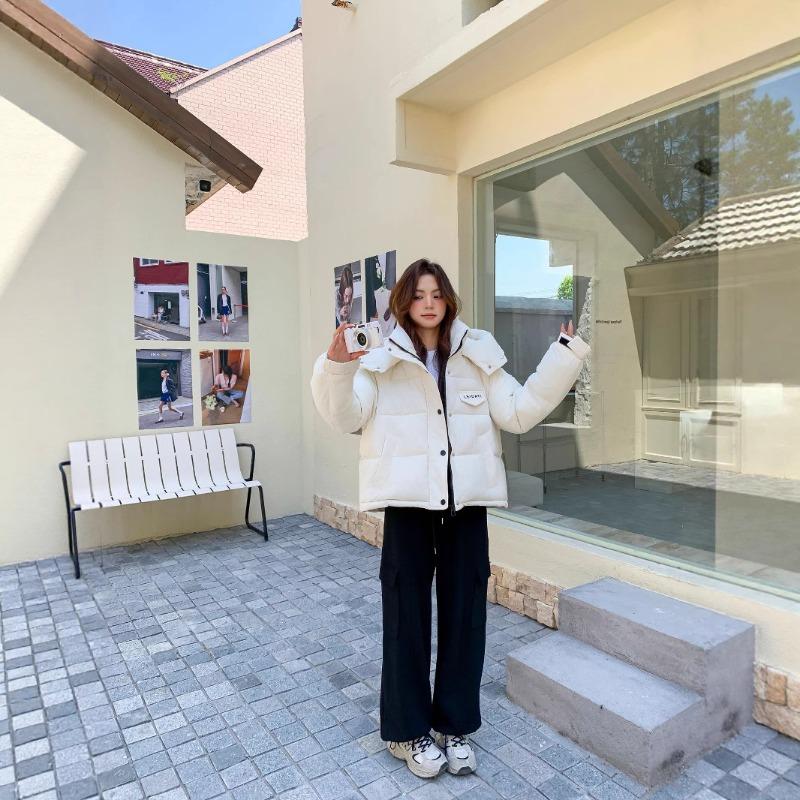 Padded jacket autumn and winter new padded jacket women's loose padded jacket loose coat top