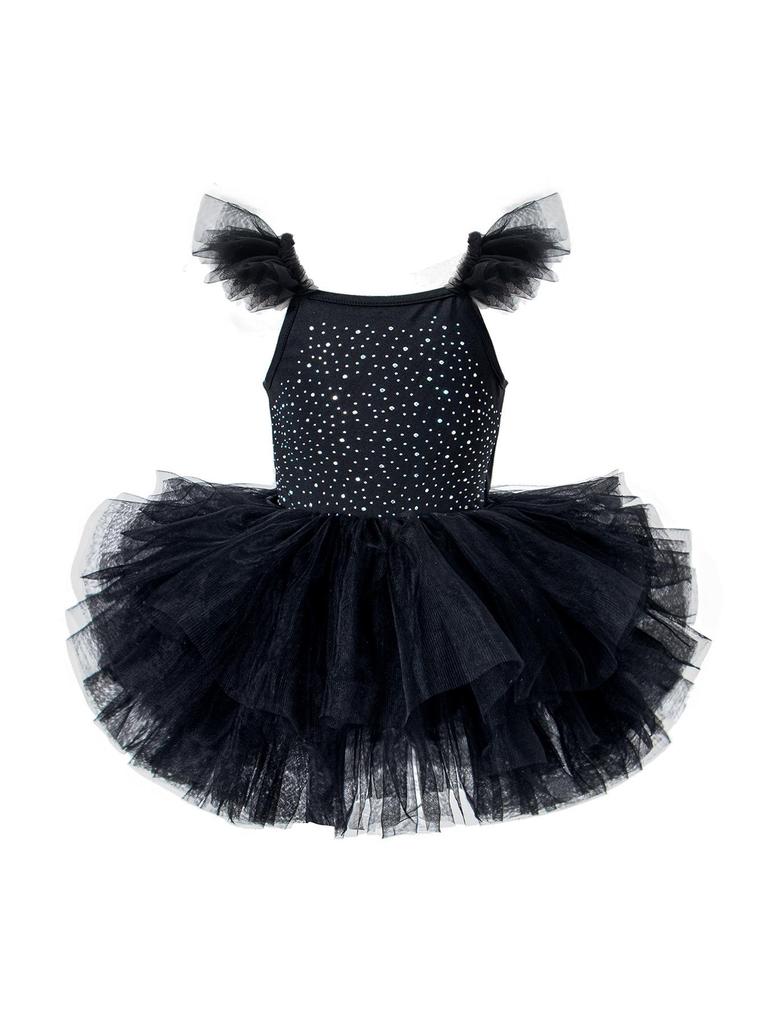 Girls' Summer Ballet Dress: Dance Costume with Suspender Leotard & Grading Skirt