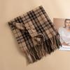 Japanese and Korean Plaid Cashmere Plaid Scarf Women's Winter Versatile Couple Warm Scarf