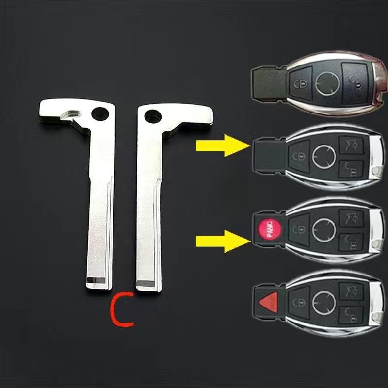 Pro Mercedez Benz BGA Chrom C E Třída Vložka Nesestříhaná Prázdná Čepel Náhrada Čepel Klíče Smart Car