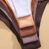 FINETOO Cotton Thongs for Women Sexy Panties Underwear Solid Color Intimates Lingerie