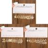 Star Moon Alloy Earring Set For Women With Flower Petal Design