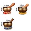 Handmade Nepal Buddha Sound Bowl Stress Relief Yoga Copper Sound Therapy Tibetan Singing Bowl Set Brass Chime