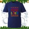 Merry And Pride Funny Lgbt Christmas Tshirt Gay Xmas Festive Pride Ugly Tee Top