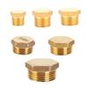 Pijp Leiding Fitting Adapters Schroefdraad Koppeling Zeskant Eindkappen Stop Messing Pijp Stop Fitting Connector Duurzaam