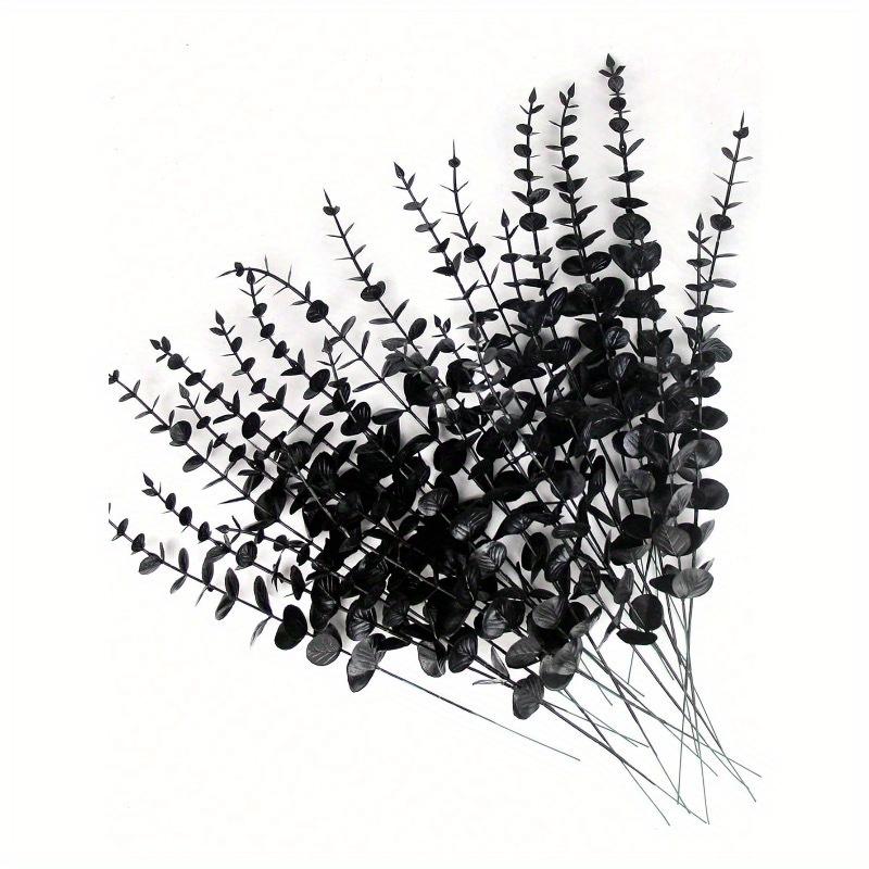 

Стебли эвкалипта Искусственные растения Искусственные ветки эвкалипта Искусственный стебель эвкалипта Для свадебного букета Домашний декор, Весенне-летний декор чёрный