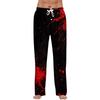 Men's Halloween Print Drawstring Pants Casual Pajama Pants
