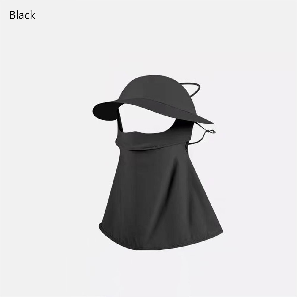 UPF50+ Sunscreen Mask UV Protection Ice Silk Masks New Sun Hat  Outdoor