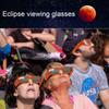 5pcs Solar Eclipse Glasses for Safe Solar Observation UV Glasses Camping Hiking Eye Shield Viewing Glasses Silver Lens