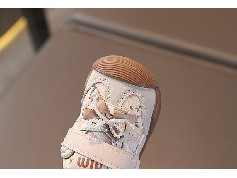 Autumn Infant Soft Sole Walking Shoes with Bowknot - Korean Style Anti-slip Sneakers for Baby Girls