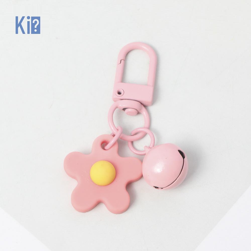 Portachiavi Campanella Fiore Smaltata Colorata - Portachiavi Colore Caramella Gioiello Ciondolo Fai da Te