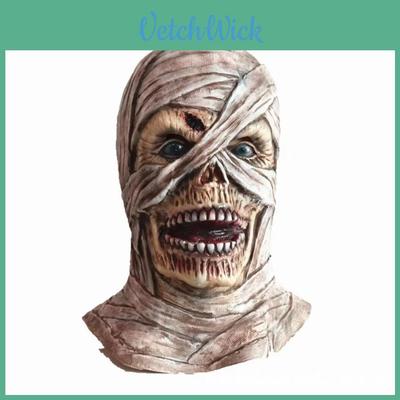 Máscara de Halloween de Látex de Momia con Diseño de Terror DIY para Disfraces y Fiestas Festivas