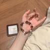 Natural Crystal Agate Beaded Bracelet Womens New Chinese Style Hand Jewelry Original Design