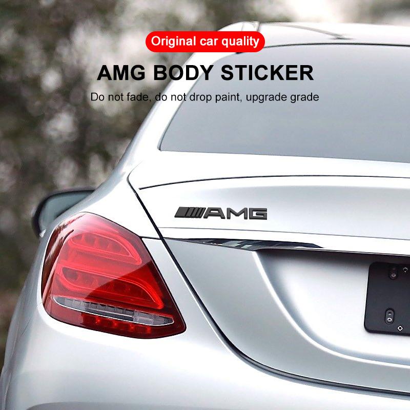 Car 3D Metal Super Custom Limited Body AMG Emblem Badge Decals Auto Tail Sticker For Mercedes-Benz W166 W212 W204 C E ML GL GLK